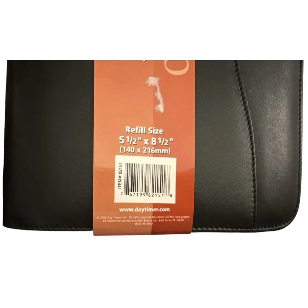 Leather Portfolio Binder 8.5x11 Professional Organizer with Zipper Closure